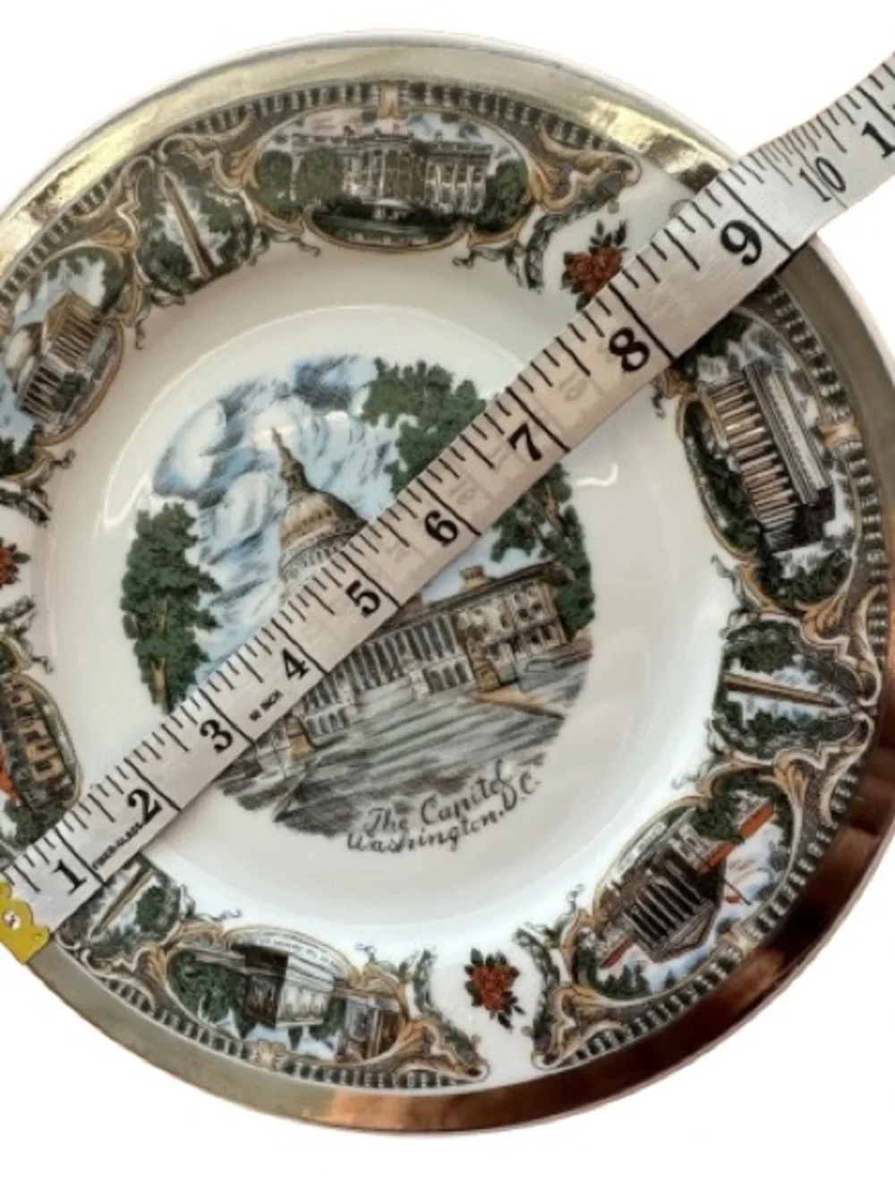 Vintage Capsco Decorative Washington D.C Capitol Collector Souvenir Plate